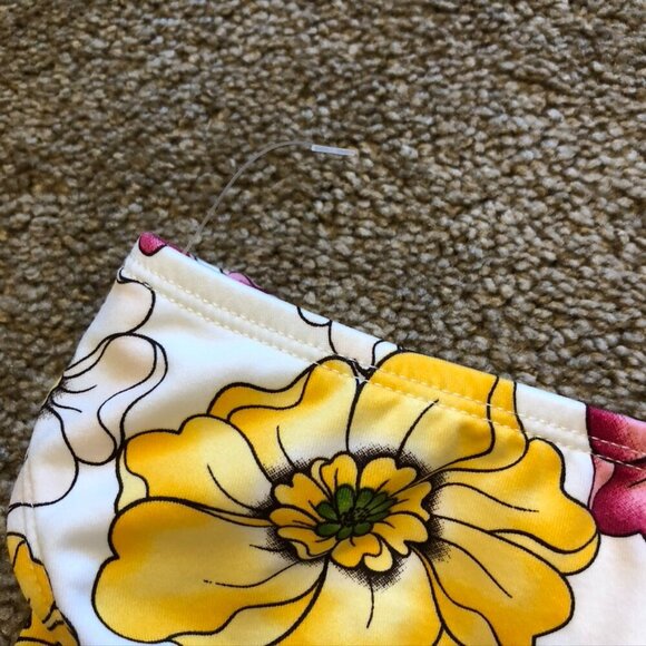 NEW NWOT JAG JEANS Yellow Pink White Tropical Floral Y2K 00s Bikini BOTTOM XL - Picture 8 of 8